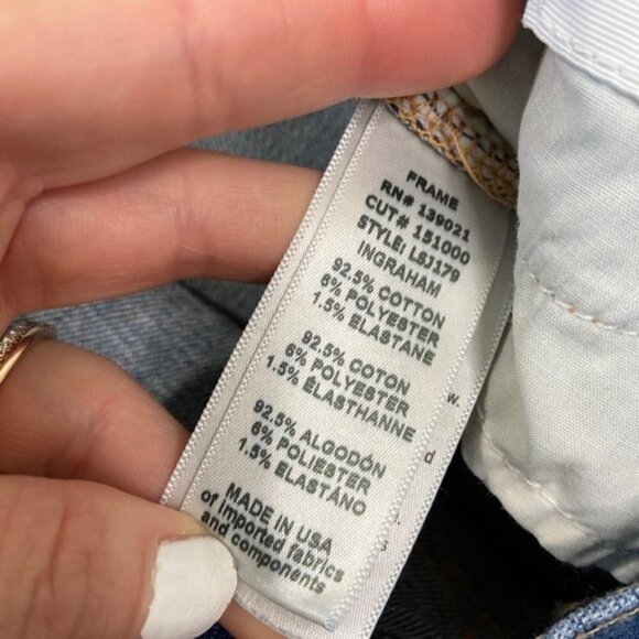 Frame Le Skinny De Jeanne Distressed Jeans Size 26 MSRP $235 - Picture 11 of 16